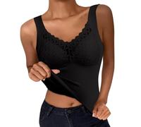Generisch Ropa interior térmica, camiseta de tirantes forrada, capa base, camisas térmicas de invierno para climas fríos, camisas largas con material aislante