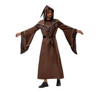 Generisch Ropa medieval para hombre, vintage, renacentista, disfraz victoriano, pirata, capa gótica, manga larga, poncho, cosplay, uniforme, Halloween, carnaval, capa