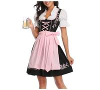 Generisch Ropa vikinga para niños en la época medieval alemana de la cerveza, disfraz de bella, disfraz, fiesta, niñas, princesa, cosplay, Halloween (M)
