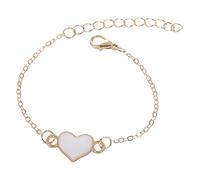 Generisch Rose Mensajes Pareja Para Varios Anillos adornado con un corazón de aceite de melocotón tricolor: una joya personalizada, suave y elegante. Pulsera Hombre Pulsera Joyería, talla única, Metal