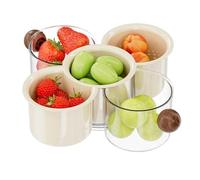 Generisch Rotating Food Storage Box, Stackable Fruit and Snack Organizer, 360 Degree Turn Container for Nuts Vegetables Candy Family Gatherings Picnics Kitchen Counter Home Dorm Camping RV Use