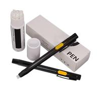 Generisch Rotuladores de tela ABS de 13,3 x 1 x 2 cm, juego de 2 rotuladores de tinta de tela con recambios intercambiables, soluble en agua para bordado, costura, diseño de manualidades |