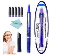 Generisch Rotuladores retráctiles para escribir - Bolígrafo fino NIB Smooth con cartuchos de tinta - Material escolar estacionario para un agarre no deslizante