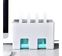 Generisch Router Storage Box | Ventilated Cable Management Organizer | Dustproof Desktop Router Holder with Heat Dissipation for Home Office TV Computer Desk Neat Tidy Cable Storage and Protection