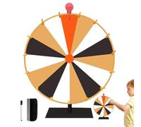 Generisch Rueda giratoria colorida con soporte, rueda giratoria creativa para eventos, ruleta de mesa de la suerte, Spin The with Erase, 10/15 Slots Spinner