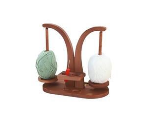 Generisch Rulos de Lana para Ganchillo, enrollador de de Madera, Herramienta giratoria de Ganchillo con Doble husillo y Rodillo para Manualidades en casa en Ganchillo, Manualidades y proyectos