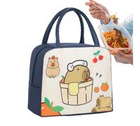 Generisch Sac Repas Capybara | Sac Déjeuner - Isotherme pour Pique-Nique Randonnée École Voyage Camping Quotidien Étudiants