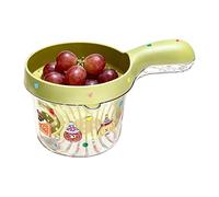 Generisch Sacador de bayas - Drenaje rápido con mango pequeño - Recipiente colador de fruta, para fresas, cerezas, tomates, alimentos frescos, fregadero, encimera, hogar, camping y