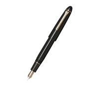 Generisch Sailor 1911 Casual L Pluma estilográfica, M (mediana), negro claro, plumín de acero inoxidable, detalles dorados, cartucho/convertidor, incluye 2 cartuchos de tinta, fabricado en Japón