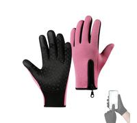 Generisch Sakesfor Ultimate Guantes térmicos antideslizantes a prueba de agua y viento, Velurastore para pantalla táctil, guantes deportivos para ciclismo (rosa, S)