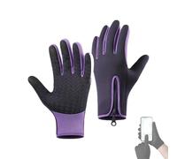 Generisch Sakesfor Ultimate Guantes térmicos antideslizantes a prueba de agua y viento, Velurastore térmicos para pantalla táctil, guantes deportivos para ciclismo (púrpura, S)