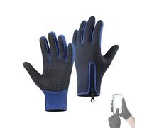 Generisch Sakesfor Ultimate Guantes térmicos antideslizantes a prueba de agua y viento, Velurastore térmicos para pantalla táctil, guantes deportivos para ciclismo, color azul oscuro, XL