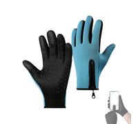 Generisch Sakesfor Ultimate Guantes térmicos antideslizantes a prueba de agua y viento, Velurastore térmicos para pantalla táctil, guantes deportivos para ciclismo, color azul claro, XL