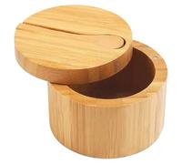 Generisch Salt Cellar with Lid, Household Salt Bowls, Seasoning Jar Salt, Salt Box Household Salt Box Wooden Salt Cellar with Lid for Easy Storage for Spices, Sugar and Pepper