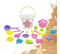 Generisch Sand Bucket Toys - Juego de juguetes de playa, juego de playa al aire libre, herramientas de juego de arena para niños, herramienta de escultura de construcción creativa para la edad 3 +