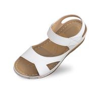 Generisch Sandalia Mujer Verano Sandalias con Plataforma Moderna Suave Plataforma Sandalias Deportivas Zapatos de Verano con Tacón Ligero Hermosas Sandalias Para Mujer, Blanco, 41 EU