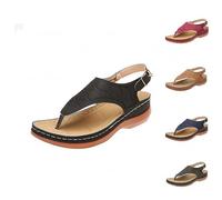 Generisch Sandalias cómodas para mujer, sandalias de playa antideslizantes, zapatos de verano, sandalias de cuña anchas, zapatos informales, zapatos de oficina, zapatos de exterior, zapatos de