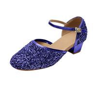 Generisch Sandalias de agua de princesas, sandalias de trekking, sandalias para niña, sandalias para niñas, zapatos de verano, zapatos descalzos de verano, sandalias descalzas, azul, 35 EU