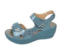 Generisch Sandalias de cuña de verano Zapatos deportivos transpirables para mujer, estilo abierto, sandalias de playa para mujer, Azul cielo A., 40 EU
