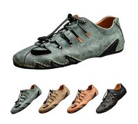 Generisch Sandalias de dedo cerradas para hombre, transpirables, cómodas, zapatos de pescador, deportes al aire libre, zapatos de playa ligeros, suela plana, zapatos casuales, antideslizantes, pies