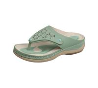 Generisch Sandalias de dedo para mujer, suela fija, sandalias de verano con tacón de cuña, transpirables, sandalias de playa cómodas, sandalias planas, sandalias planas para exteriores, sandalias