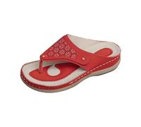 Generisch Sandalias de dedo para mujer, suela fija, sandalias de verano con tacón de cuña, transpirables, sandalias de playa cómodas, sandalias planas, sandalias planas para exteriores, sandalias