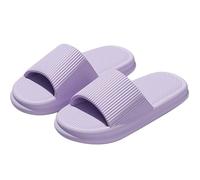 Generisch Sandalias de hombre con la máxima comodidad ligera suela gruesa deslizadores interiores para baño zapatos de ducha como zapatillas de baño sandalias de cojín de fácil cuidado, morado, 40 EU