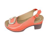 Generisch Sandalias de mujer con tacón elegantes, sandalias abiertas con boca, sandalias de tiras de pescado, sandalias de ocio, transpirables, zapatos de noche, sandalias de fiesta de moda, sandalias