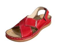 Generisch Sandalias de mujer con tacón, sandalias de plataforma con tacón de cuña, cómodas sandalias de tiras ajustables para el tiempo libre, para la playa, trekking, sandalias ligeras, para