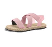 Generisch Sandalias de mujer de verano para presagio, con costuras huecas, tacón grueso y fondo, tallas grandes, puntera abierta, sandalias informales para mujer, Rosa., 40 EU
