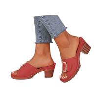 Generisch Sandalias de Mujer, Sandalias de Verano para Mujer Como Sandalias Ortopédicas, Plantilla Suave Y Tacón Plataforma, Modelos Casuales Abiertos Ideal Como Zapatillas Cómodas En Casa,41