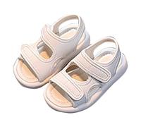 Generisch Sandalias de niña Niños Niños Zapatos de Playa Verano Antideslizante Senderismo Zapatos de Verano Sandalias de Bebé Zapatos Descalzos de Verano Primeros Zapatos, beige, 21 EU