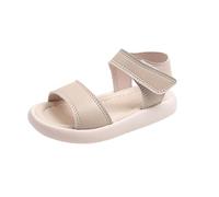 Generisch Sandalias de niña para bebé, sandalias de verano, suela antideslizante, zapatos de verano transpirables, beige, 30 EU