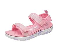 Generisch Sandalias de niña Zapatos de playa ligeros con suela suave para zapatos de verano transpirables para vacaciones sandalias cómodas para niños pequeños, Rosa., 31.5 EU