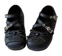 Generisch Sandalias de niña Zapatos Mary-Jane con Lazo Cómodo Ligero Transpirable Zapatos para Niñas 1-10 Años Lindas Sandalias Casual Casual para Pequeñas Princesas, Negro , 24 EU