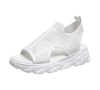 Generisch Sandalias de verano cómodas para mujer, cómodas para senderismo, antideslizantes, con pies abiertos, sandalias con plantilla suave, sandalias de trekking, informales, sandalias de malla de