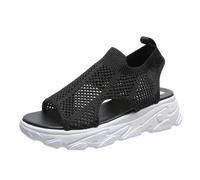 Generisch Sandalias de verano cómodas para mujer, cómodas para senderismo, antideslizantes, con pies abiertos, sandalias con plantilla suave, sandalias de trekking, informales, sandalias de malla de