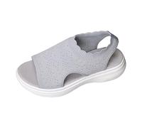 Generisch Sandalias de verano cómodas para mujer, cómodas para senderismo, antideslizantes, con pies abiertos, sandalias con plantilla suave, sandalias de trekking, informales, sandalias de malla de