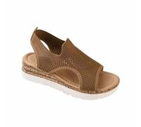 Generisch Sandalias de verano cómodas para mujer, cómodas para senderismo, antideslizantes, con pies abiertos, sandalias con plantilla suave, sandalias de trekking, informales, sandalias de malla de