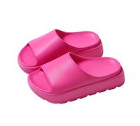 Generisch Sandalias de verano con suela gruesa para hombre y mujer, 55 mm, sandalias de arco de coco 088, rojo, 36 EU