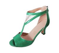 Generisch Sandalias de verano para mujer, sandalias de noche para fiesta básica, zapatos de verano de moda, tacones altos, punta abierta, sandalias huecas, sandalias de novia, zapatos de tirantes