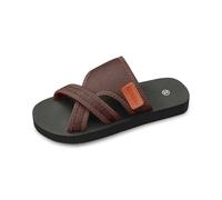 Generisch Sandalias de verano para mujer, superficie textil, diseño plegable, para exteriores, playa, materiales transpirables, base suave, cómoda de llevar, sandalias de baño, marrón, 36 EU