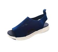 Generisch Sandalias de verano para mujer, zapatos descalzos, pies anchos, ortopédicos, cómodos, planos, ligeros, descalzos, sandalias de malla para mujer, sandalias anchas para mujer, zapatos