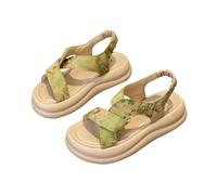 Generisch Sandalias de verano para niña - Zapatos suaves para niña y botas térmicas botas de caza, verde, 30.5 EU