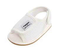 Generisch Sandalias de verano zapatos suaves sandalias de senderismo solo chicos de goma bebé red niña antideslizante zapatos planos de bebé, Blanco, 6-12 meses