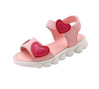 Generisch Sandalias Niñas Sandalias Niños Zapatillas Correas Hebilla Ajustable Sandalias Antideslizante para Interior y Exterior Sandalias Deportivas Zapatos de Verano, Rosa., 22 EU