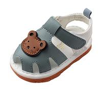 Generisch Sandalias para bebé, niñas, niños, zapatos de verano, zapatos de playa al aire libre, informales, suela de goma, sandalias de princesa para primeros paseos, azul, 21 EU