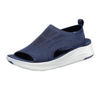 Generisch Sandalias para mujer con pies cómodos, para fascitis plantar, soporte de arco, ortopédicas, transpirables, antideslizantes, para yoga, vacaciones, playa, etc, azul, 40 EU