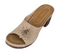 Generisch Sandalias para mujer con tacón, sandalias de plataforma para mujer, sandalias de flores, sandalias de verano antideslizantes, sandalias de verano, sandalias de media cuña, sandalias de cuña