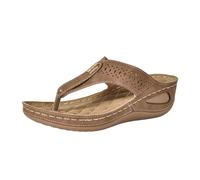 Generisch Sandalias para mujer, sandalias de plataforma, pantuflas con tacón de cuña, sandalias de playa con suela gruesa, cómodas sandalias de playa, sandalias bohemias de trekking, sandalias de